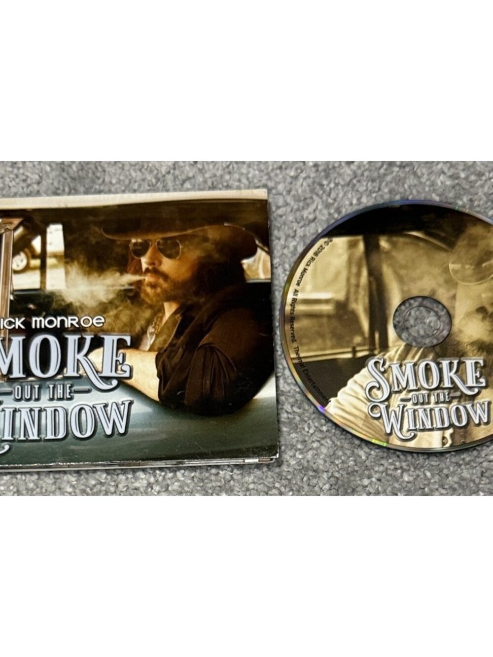 RICK MONROE – SMOKE OUT THE WINDOW – 2018 THERMAL – RARE! NASHVILLE COUNTRY OOP